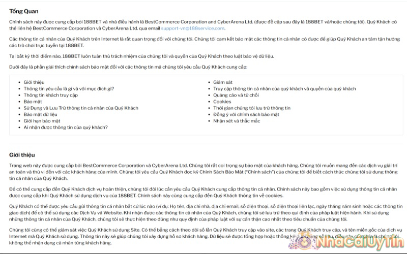 Cách 188bet thể hiện sự uy tín