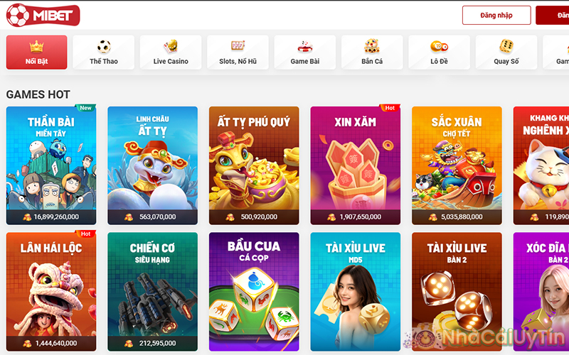 Sản phẩm cá cược hot nhất tại nhà cái Mibet