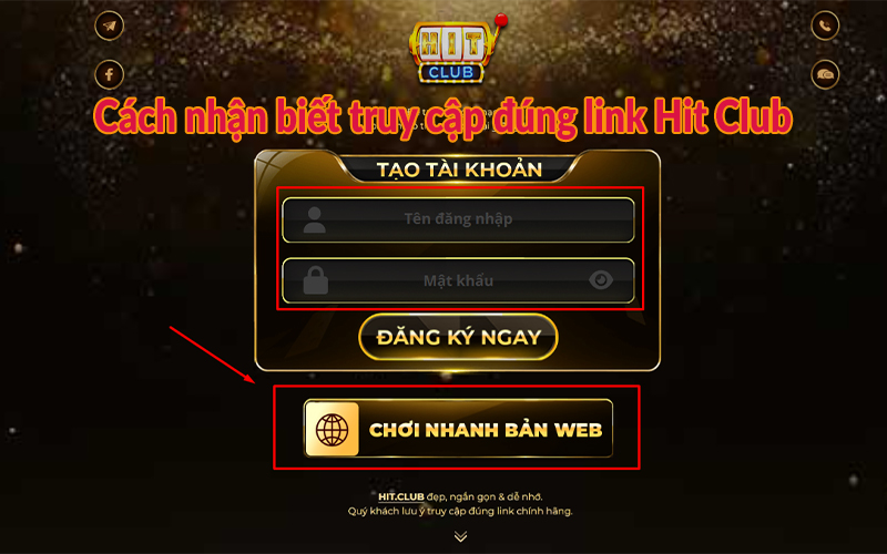 Cách nhận biết truy cập đúng link Hit Club