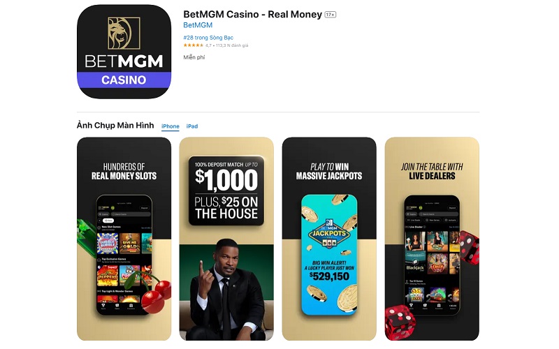 Giới thiệu BetMGM Casino