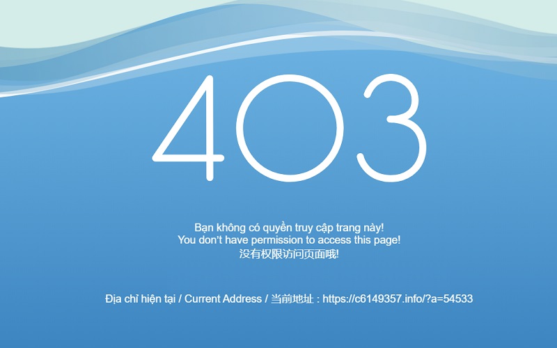 Trang chủ có lúc bị chặn truy cập