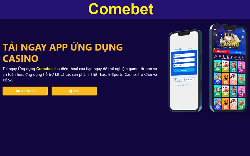 cách tải app Comebet