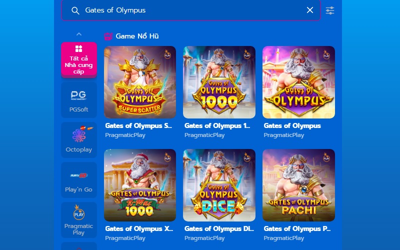 tính năng Gates of Olympus tại Happyluke